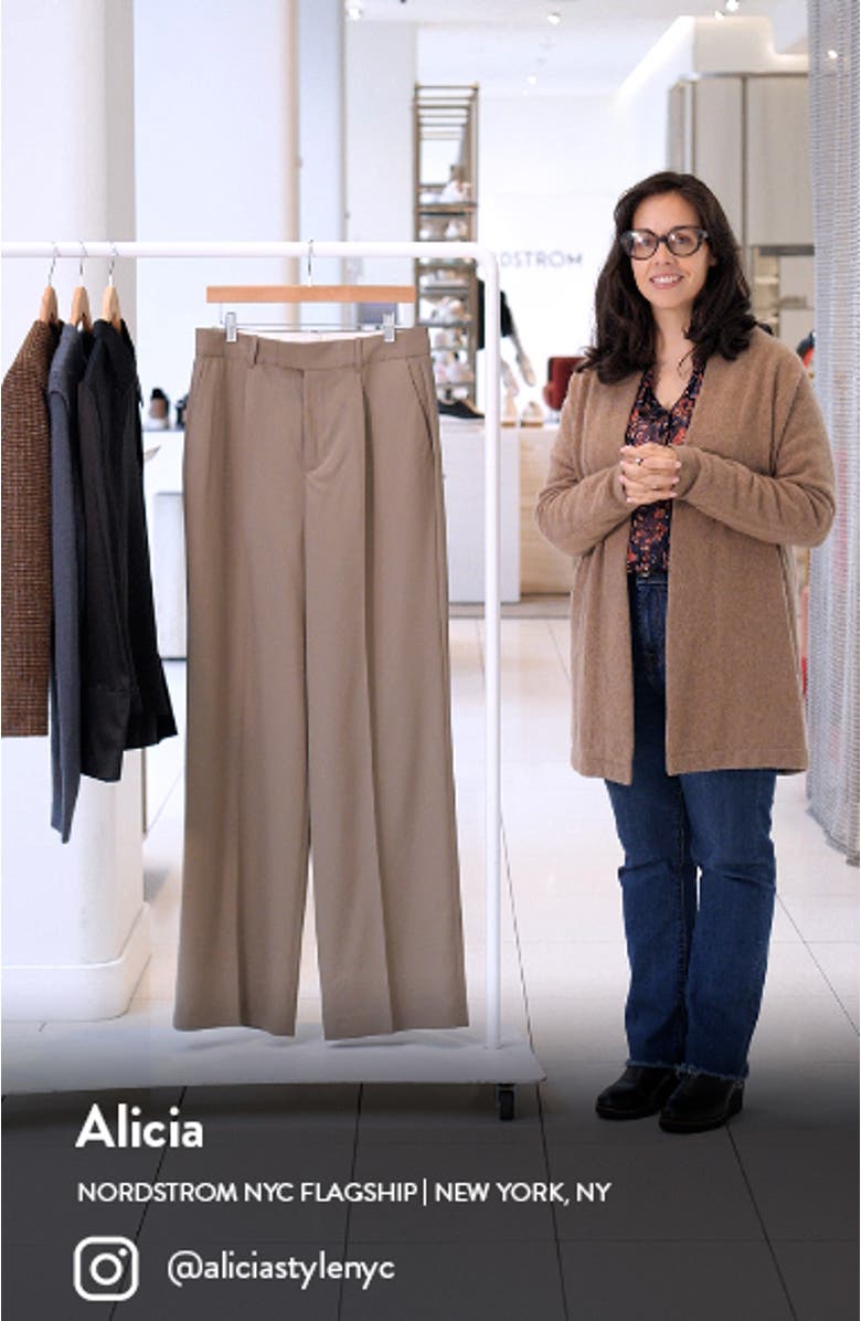 Relaxed Single Pleat Virgin Wool Pants, sales video thumbnail