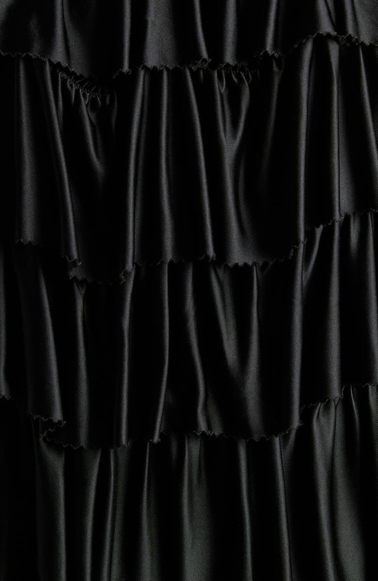 TOM FORD Tiered Gathered Lustrous Jersey Mini Halter Dress, Alternate, color, 