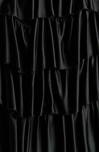 Tiered Gathered Lustrous Jersey Mini Halter Dress