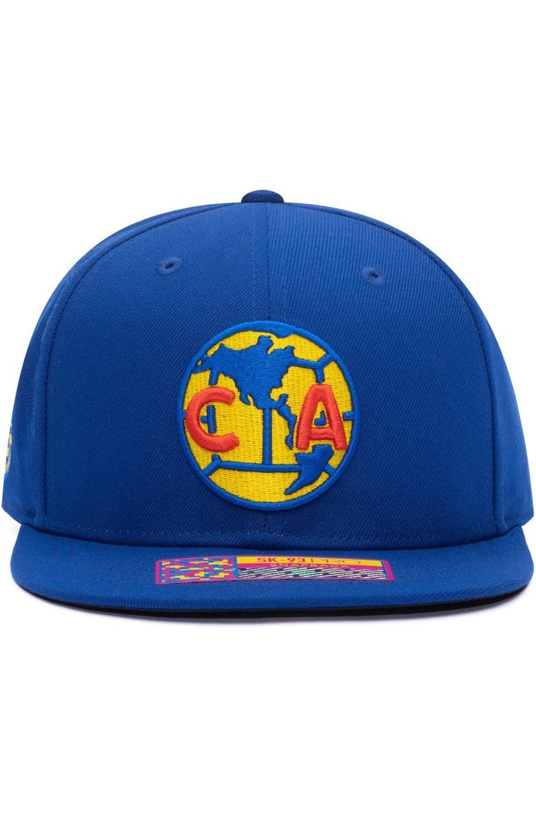 FAN INK Men's Blue Club America 105th Anniversary Snapback Hat, Alternate, color,
