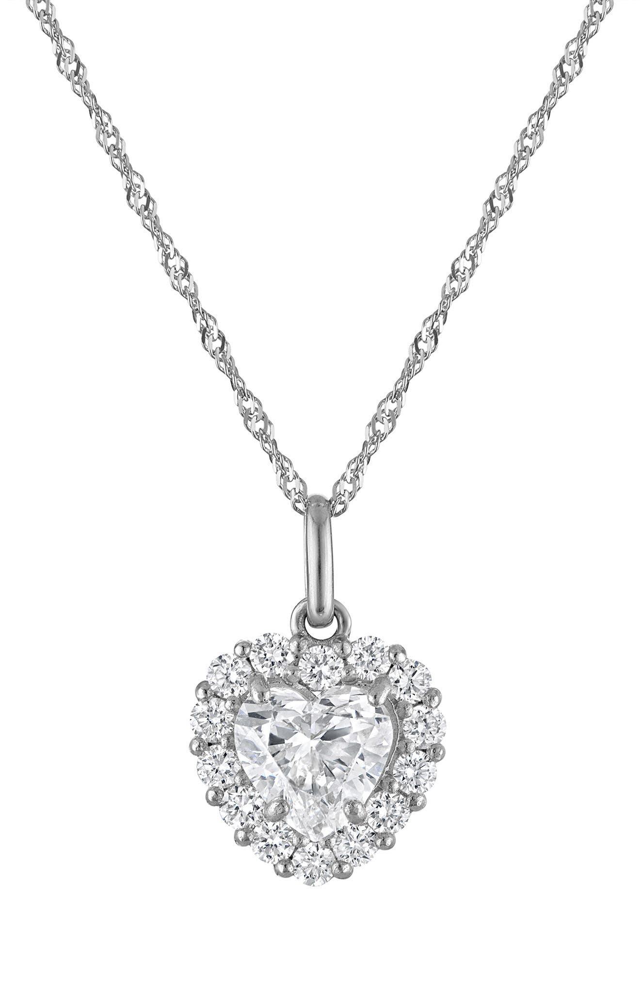 FZN 14K Gold Lab Grown Diamond Pendant Necklace