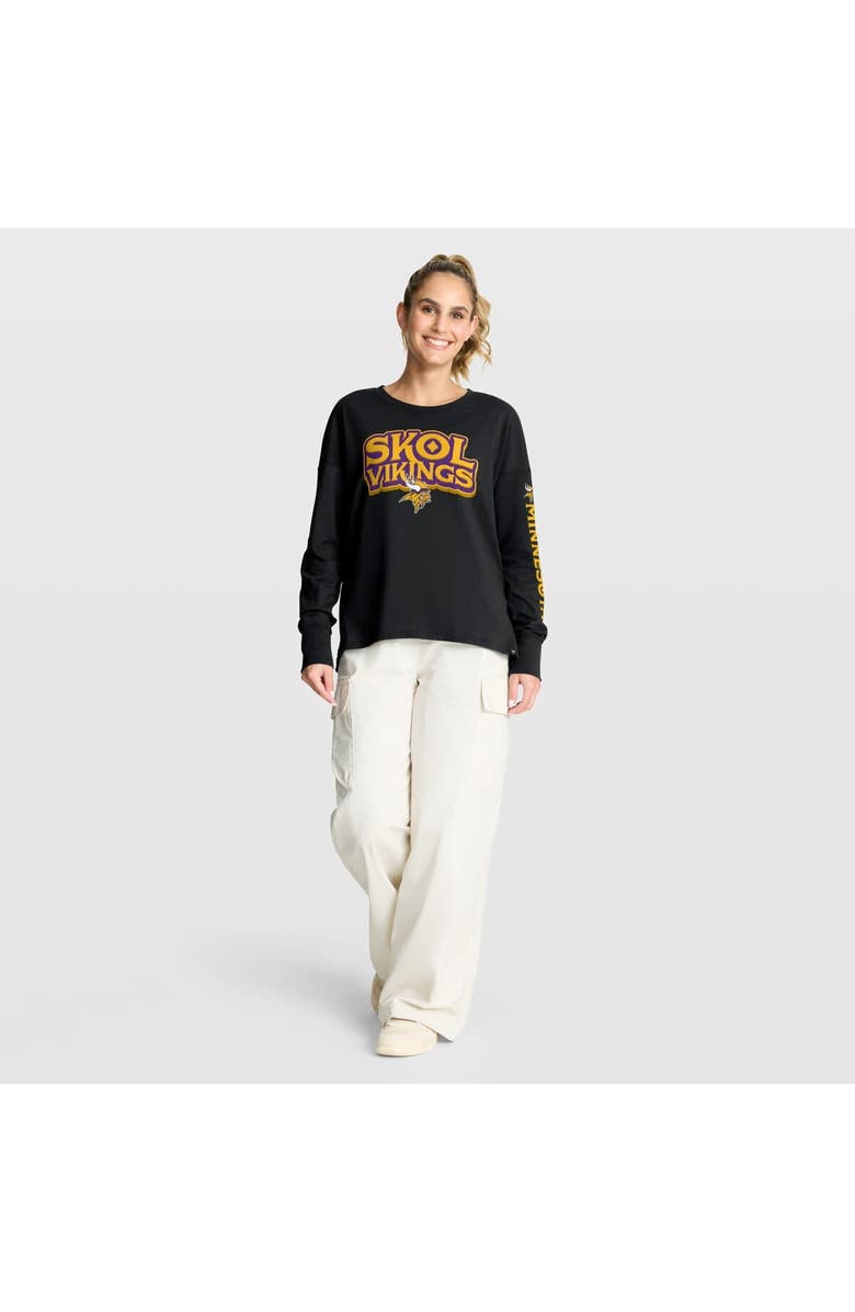 FANATICS Women's Fanatics Black Minnesota Vikings Hometown Legacy Long Sleeve T-Shirt, Alternate, color, Black