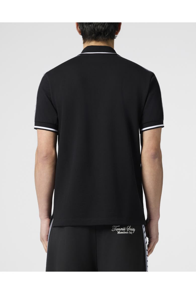 Piquet Polo T-Shirt Plein Tennis Men, Alternate, color, black