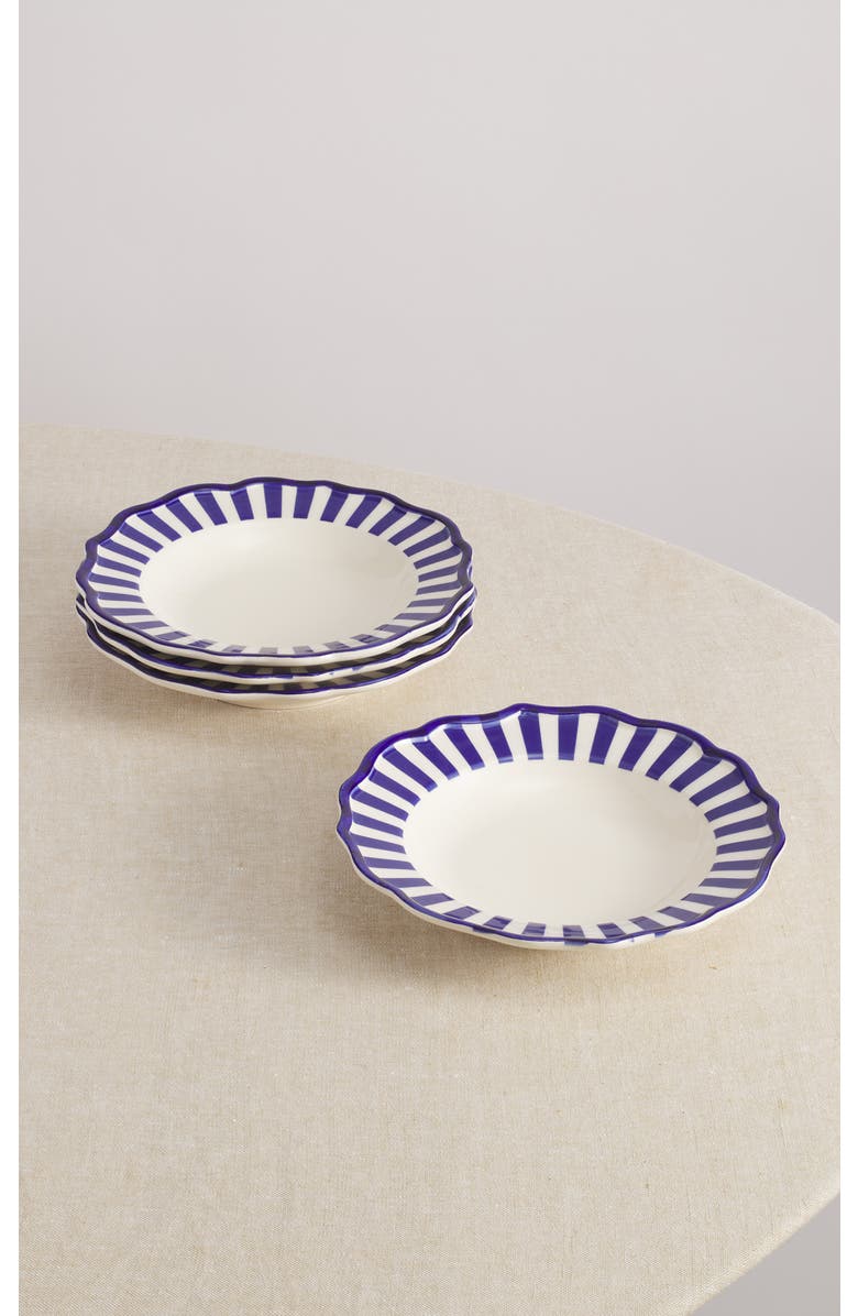 Maison Madison Home Riviera 9,2'' Pasta Bowl Set of 4, Main, color, Blue/Cream