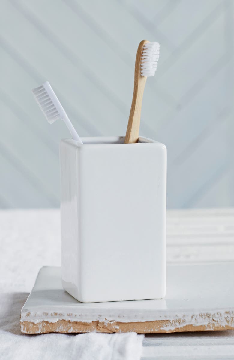 The White Company Newcombe Toothbrush Holder, Main, color, 