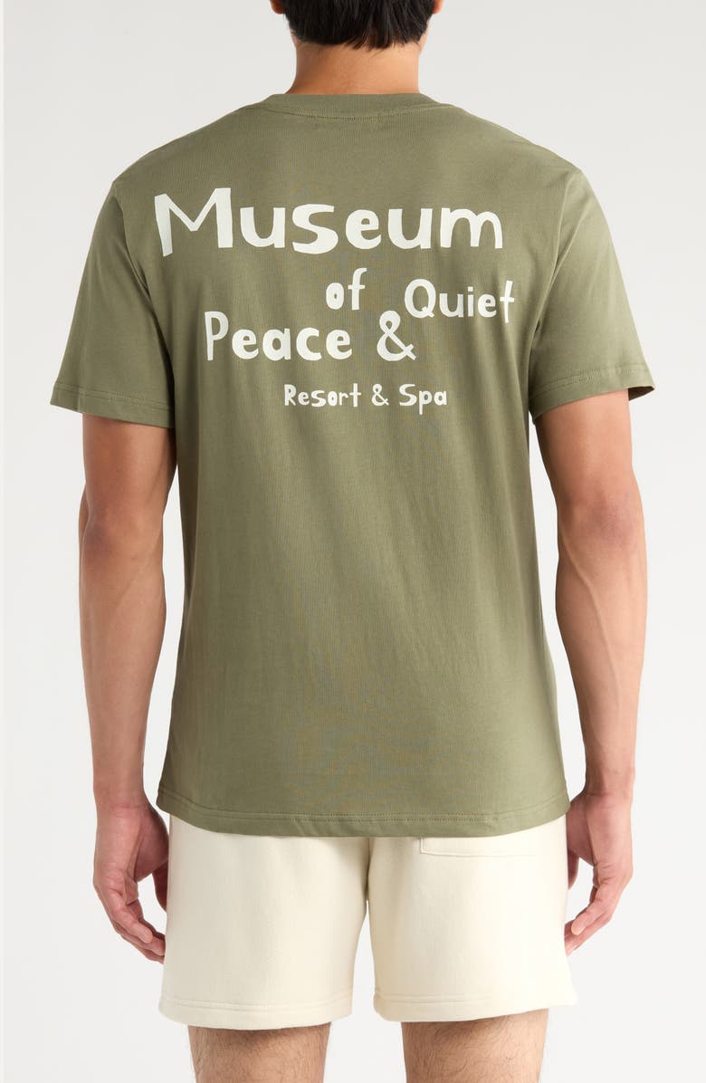 Museum of Peace & Quiet Resort Graphic T-Shirt, Alternate, color, Olive