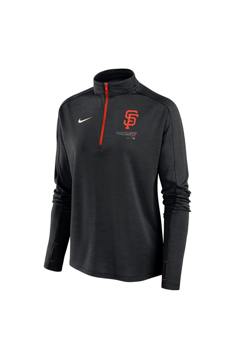 Nike Women's Nike Black San Francisco Giants Pacer Quarter-Zip Top, Alternate, color, Black