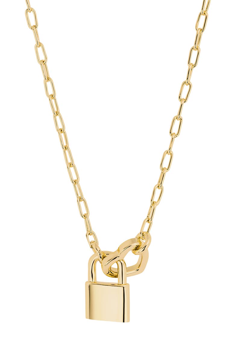 Modern Muse Heart Lock Link Necklace video