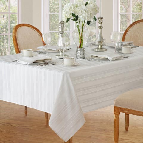 Denley Stripe Jacquard Tablecloth