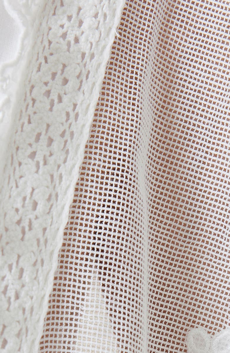 AllSaints Ola Flutter Sleeve Scallop Dress, Alternate, color, 