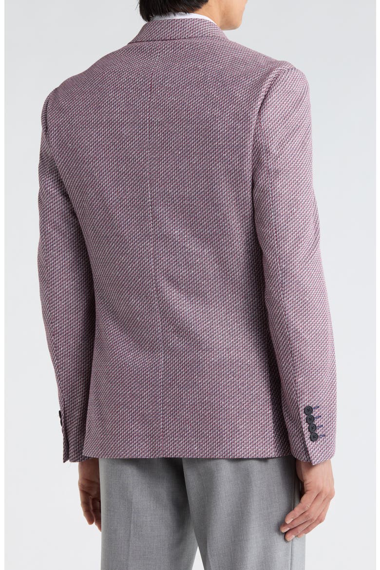 Two Button Side Vent Patch Pocket Jacket, Alternate, color, RED