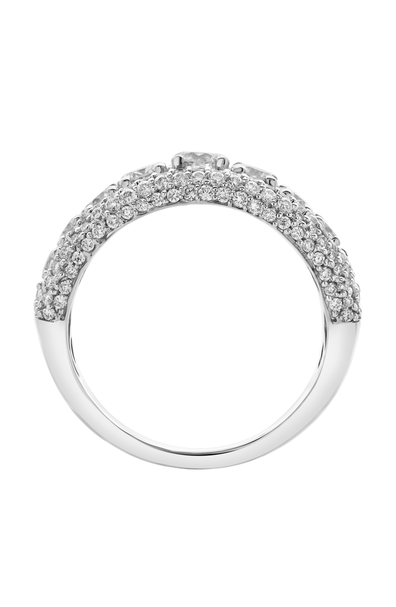 LuvMyJewelry Terra 14K Gold Round Diamond Studded Wedding Band - 2.15cts, Alternate, color, 14K White Gold