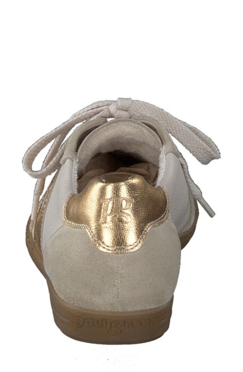 Paul Green Tilly Sneaker In Biscuit Suede Combo