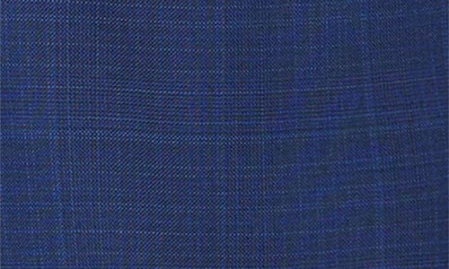 Canali Kei Trim Fit Shadow Plaid Wool Suit In Blue