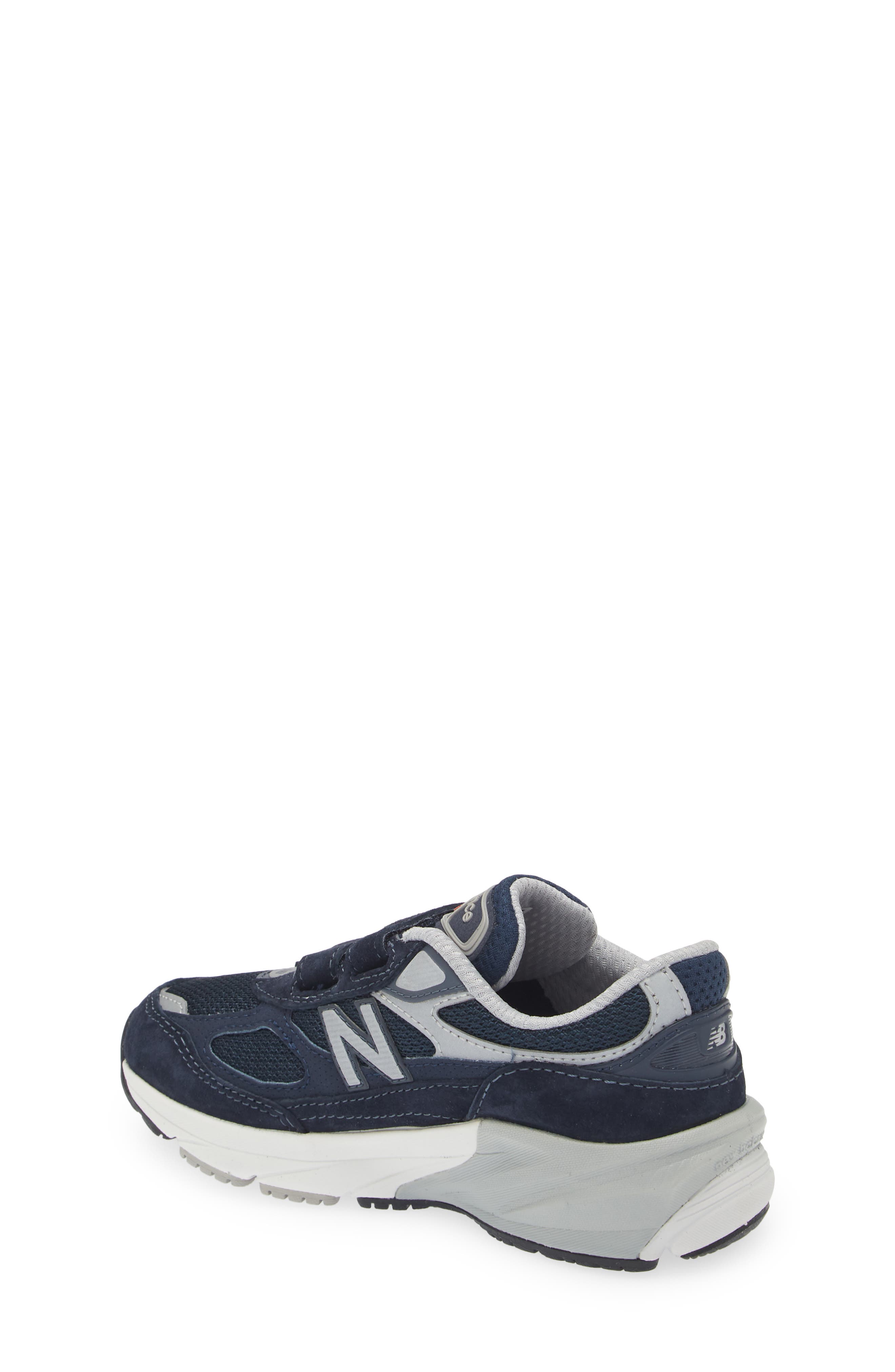 Kids' 990 v6 Sneaker, Alternate, color, NAVY/ SILVER