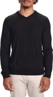 STUDIO GARNET LOS ANGELES Merino Wool V-Neck Pullover