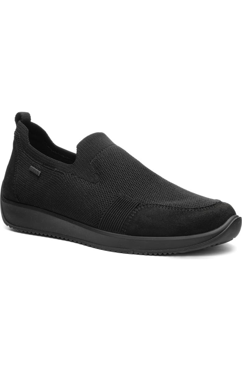 ara Lilith 2 Waterproof Gore-Tex<sup>®</sup> Slip-On Sneaker, Main, color, Black