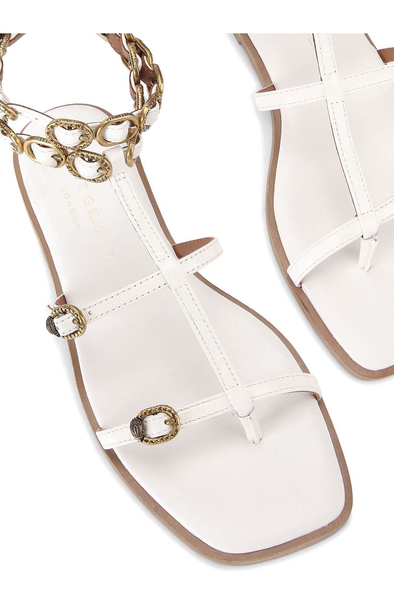 Kurt Geiger London Regent Buckle Embellished Gladiator Sandal, Alternate, color,