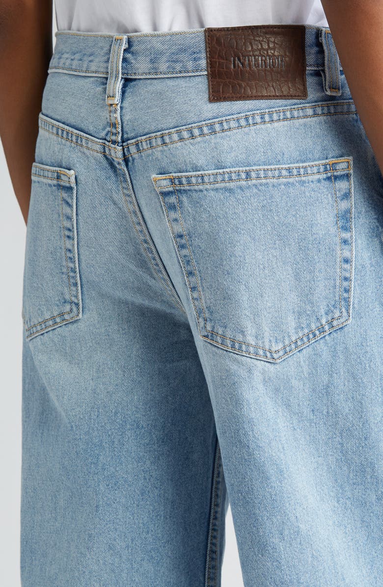 Interior The Remy Slouchy Wide Leg Jeans, Alternate, color, Faded