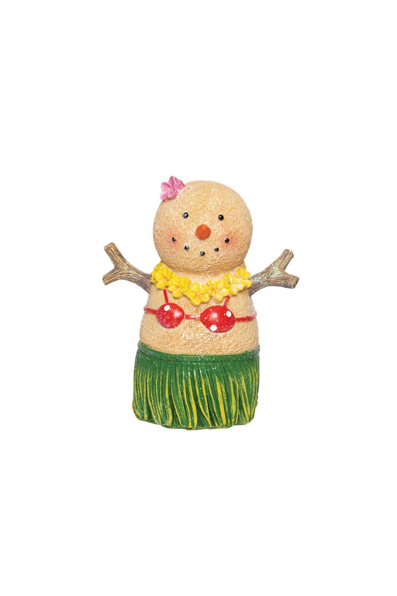 Sand Snowlady Hula Decorative Figurine, Main, color, Green