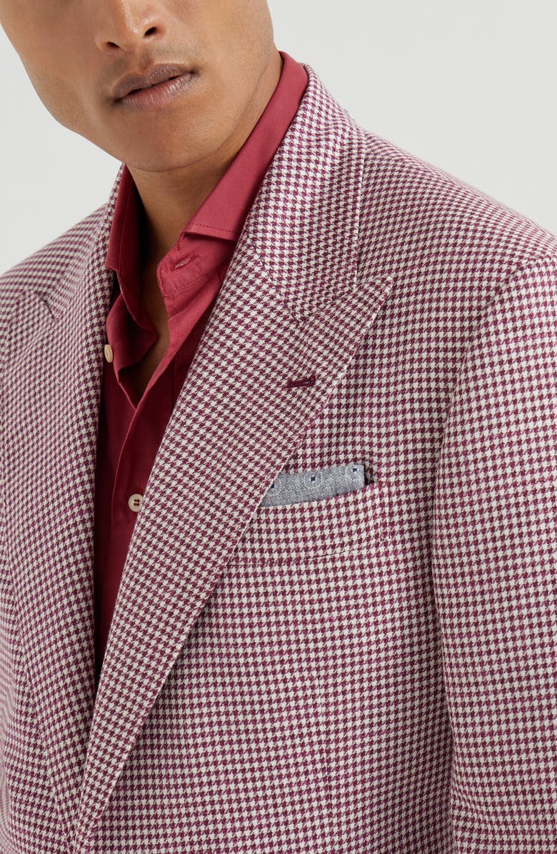 Brunello Cucinelli Silk pocket square, Alternate, color, Grey