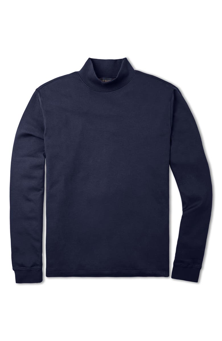 Scott Barber Pima Cotton Interlock Mock Neck Pullover, Main, color,