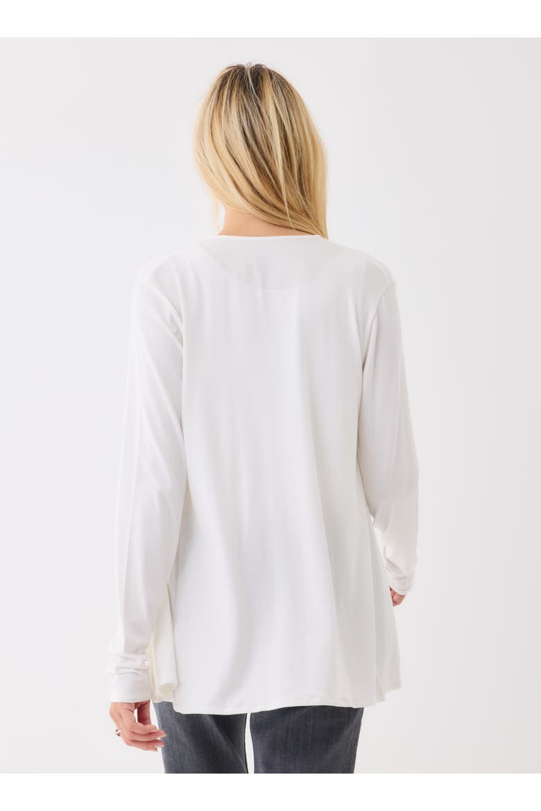 Soft Touch Open Cardigan, Alternate, color, BLANC