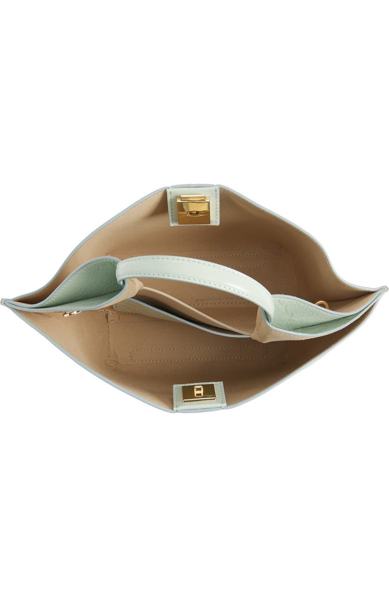 Ree Projects Mini Ann Leather Tote, Alternate, color, Ice Blue