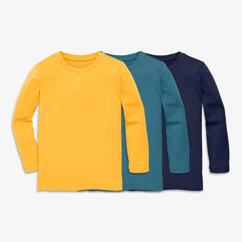Kids Long Sleeve Classic Tee 3-Pack (Toddler, Little Kid, Big Kid)