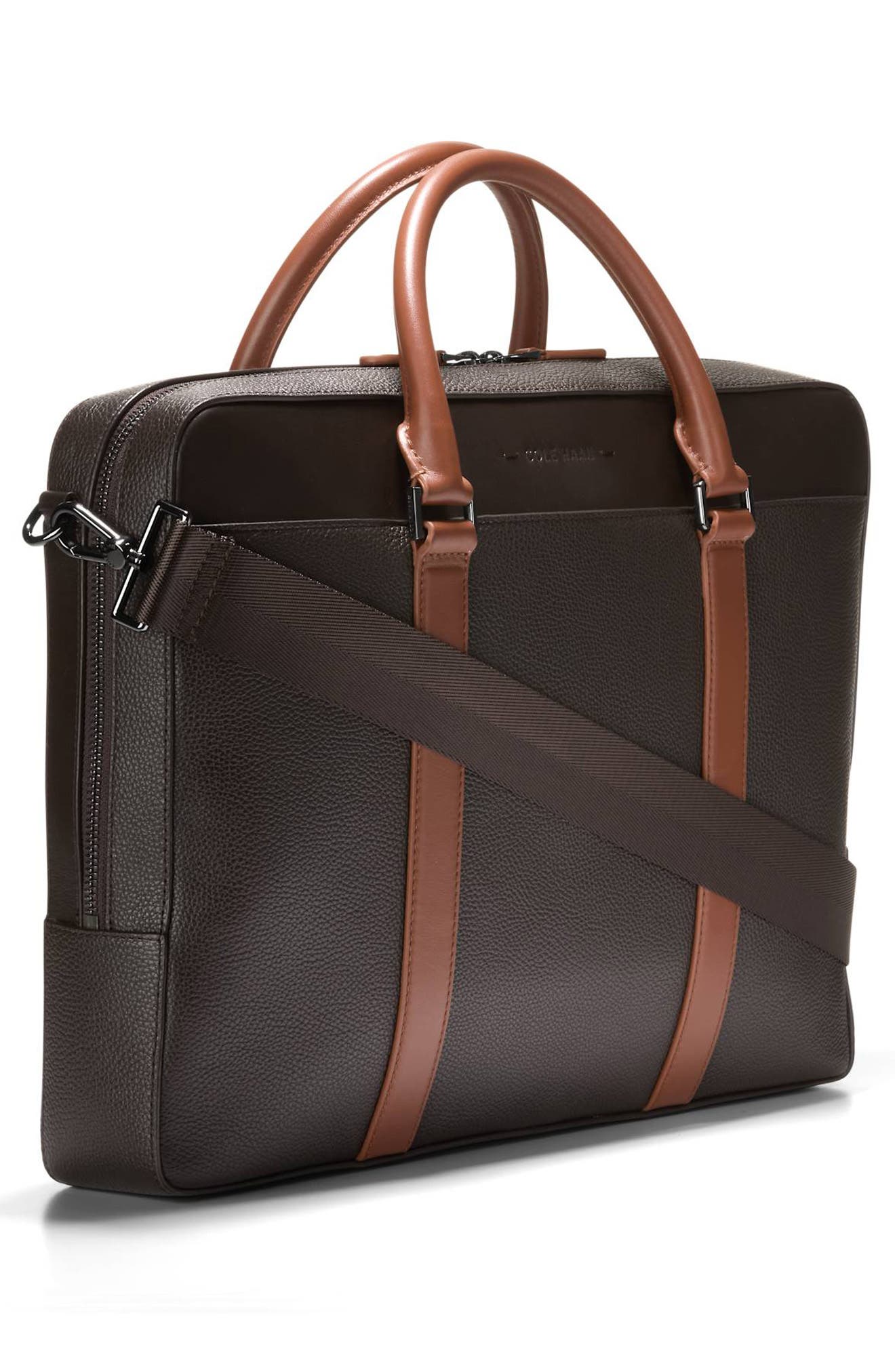 Cole Haan Triboro Leather Briefcase, Alternate, color, 