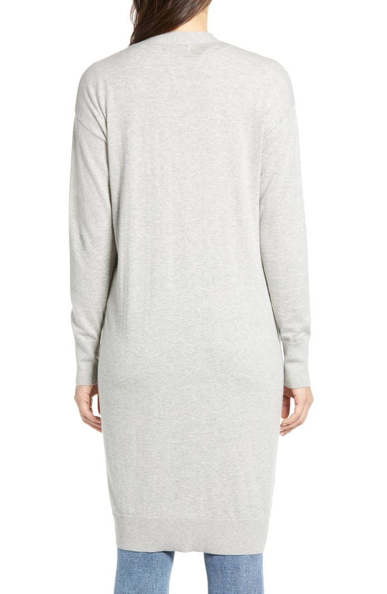 Velvet by Graham & Spencer Cotton & Cashmere Long Cardigan, Alternate, color, 