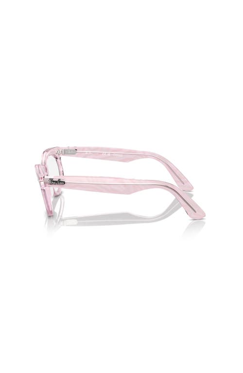Ray Ban Ray-ban 50mm Oval Optical Glasses In Purple