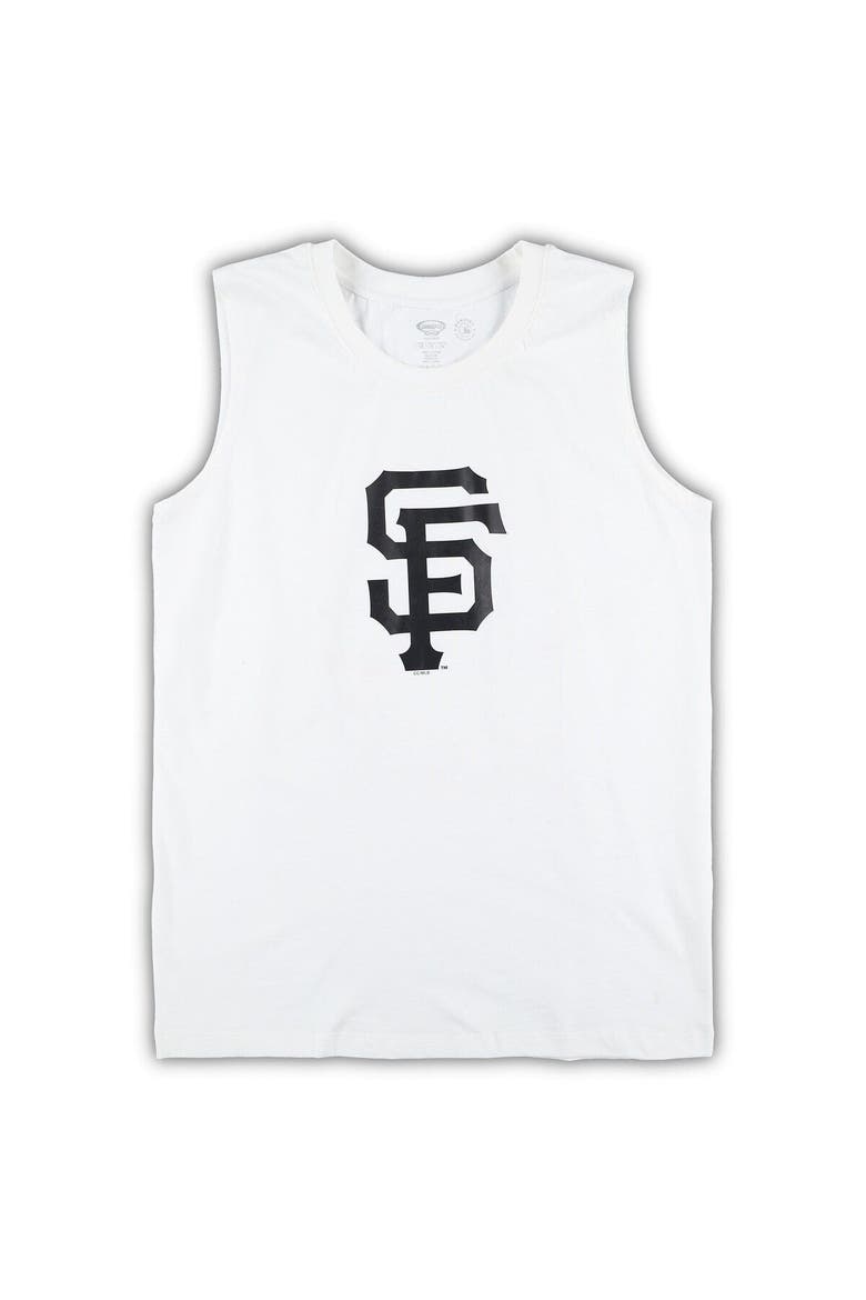 Women's Concepts Sport White/Black San Francisco Giants Plus Size Tank Top & Shorts Sleep Set, Alternate, color, White