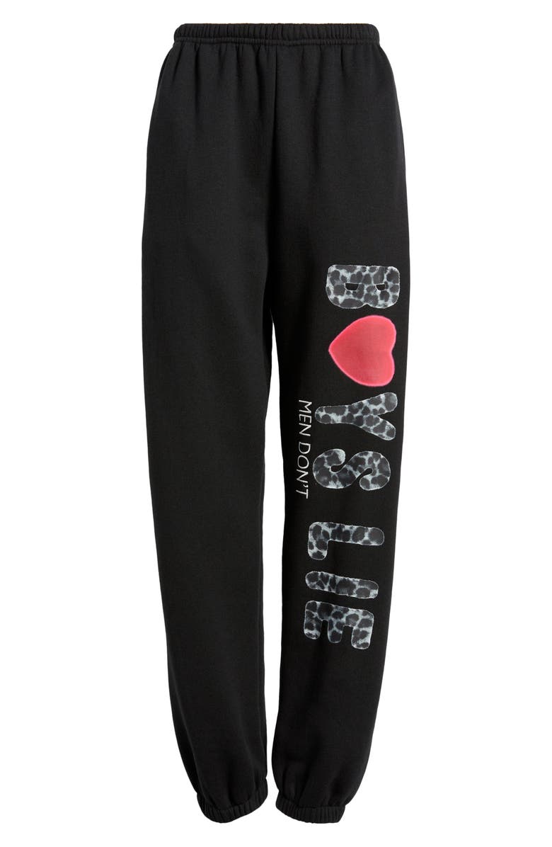 BOYS LIE Caitlyn Coded Kimmy Logo Joggers, Alternate, color, Black