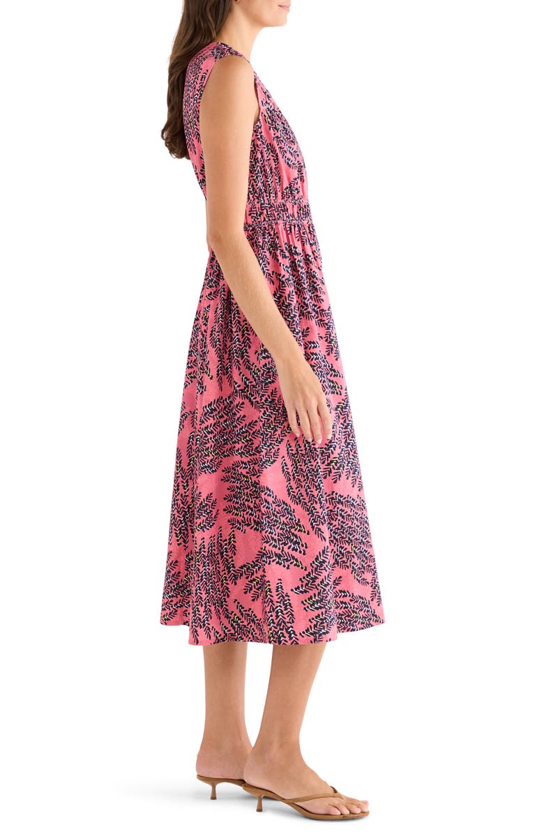 NIC+ZOE Blush of Spring Dierdre Sleeveless Stretch Cotton Midi Dress, Alternate, color, Pink Multi