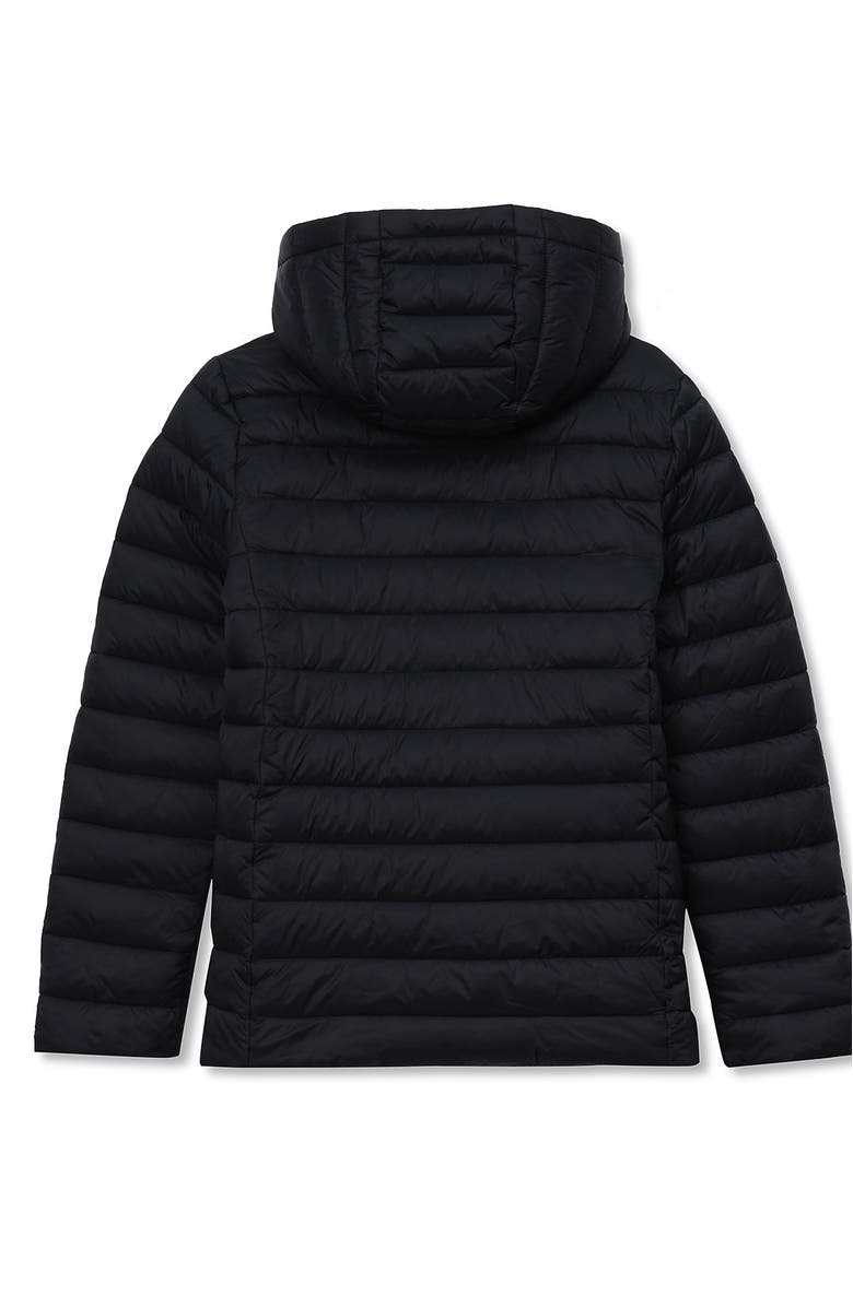 Lands' End Kids ThermoPlume Packable Hooded Jacket, Alternate, color, Black