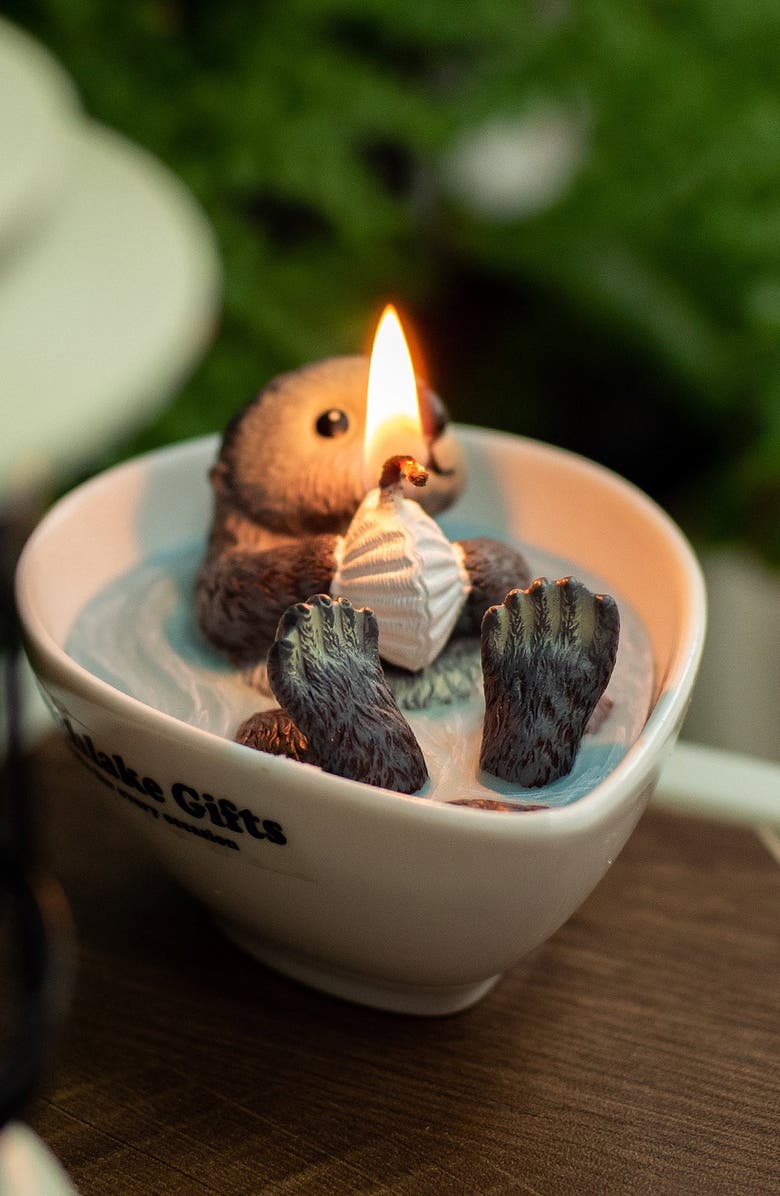 Southlake gifts Sea Otter Candle, Alternate, color, White