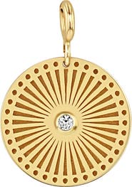 Zoë Chicco Diamond Sunbeam Medallion Charm