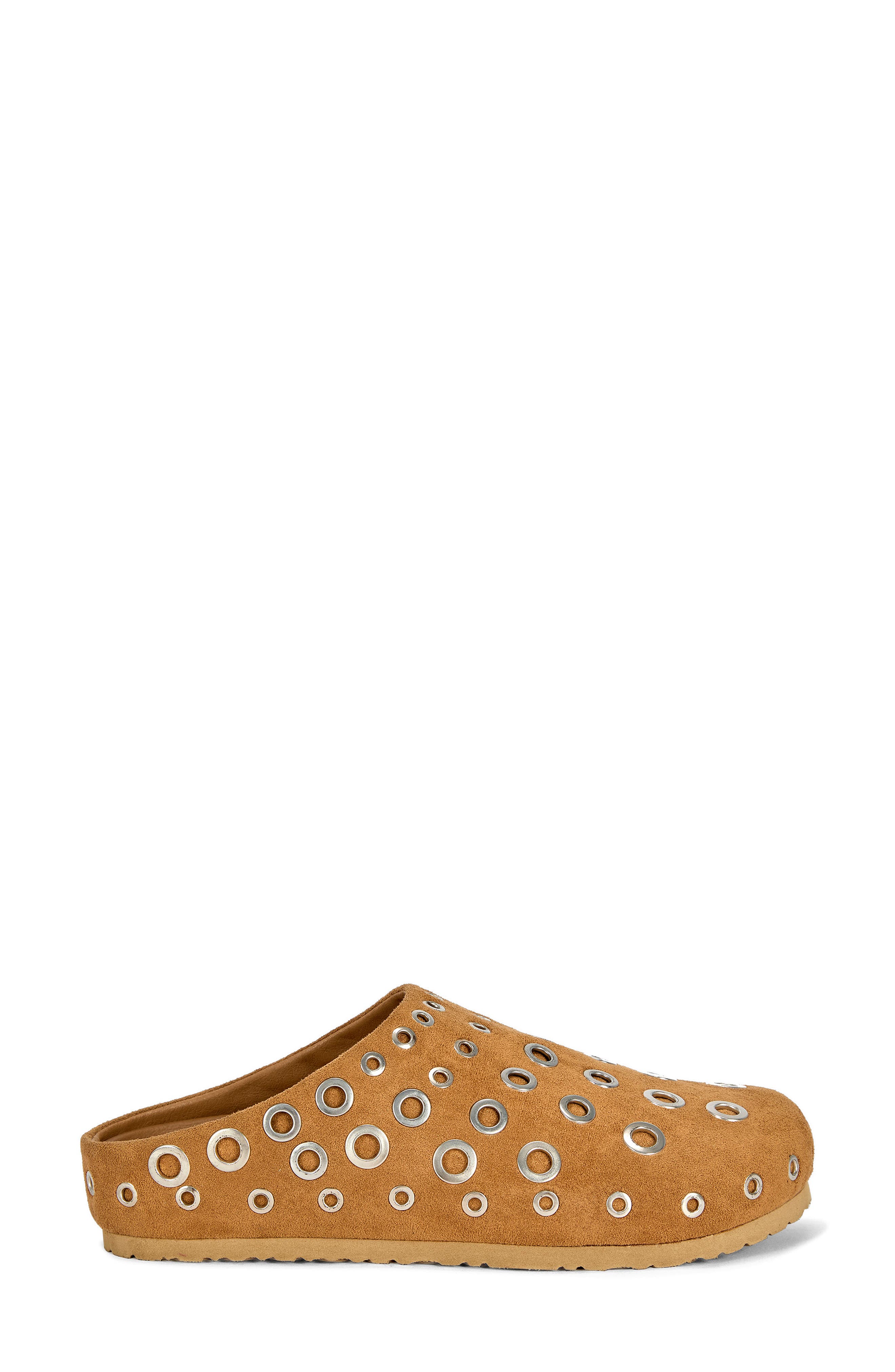 Marsha Grommet Faux Leather Flat Mule, Alternate, color, TAN