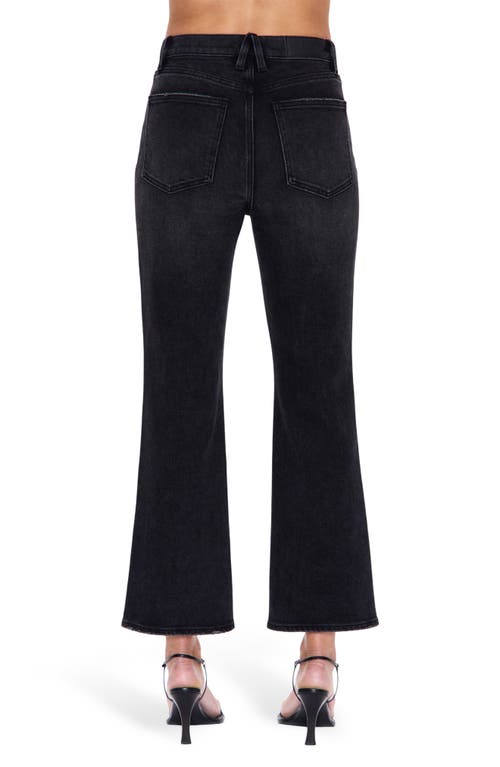 Pistola Ally High Waist Crop Bootcut Jeans In Black