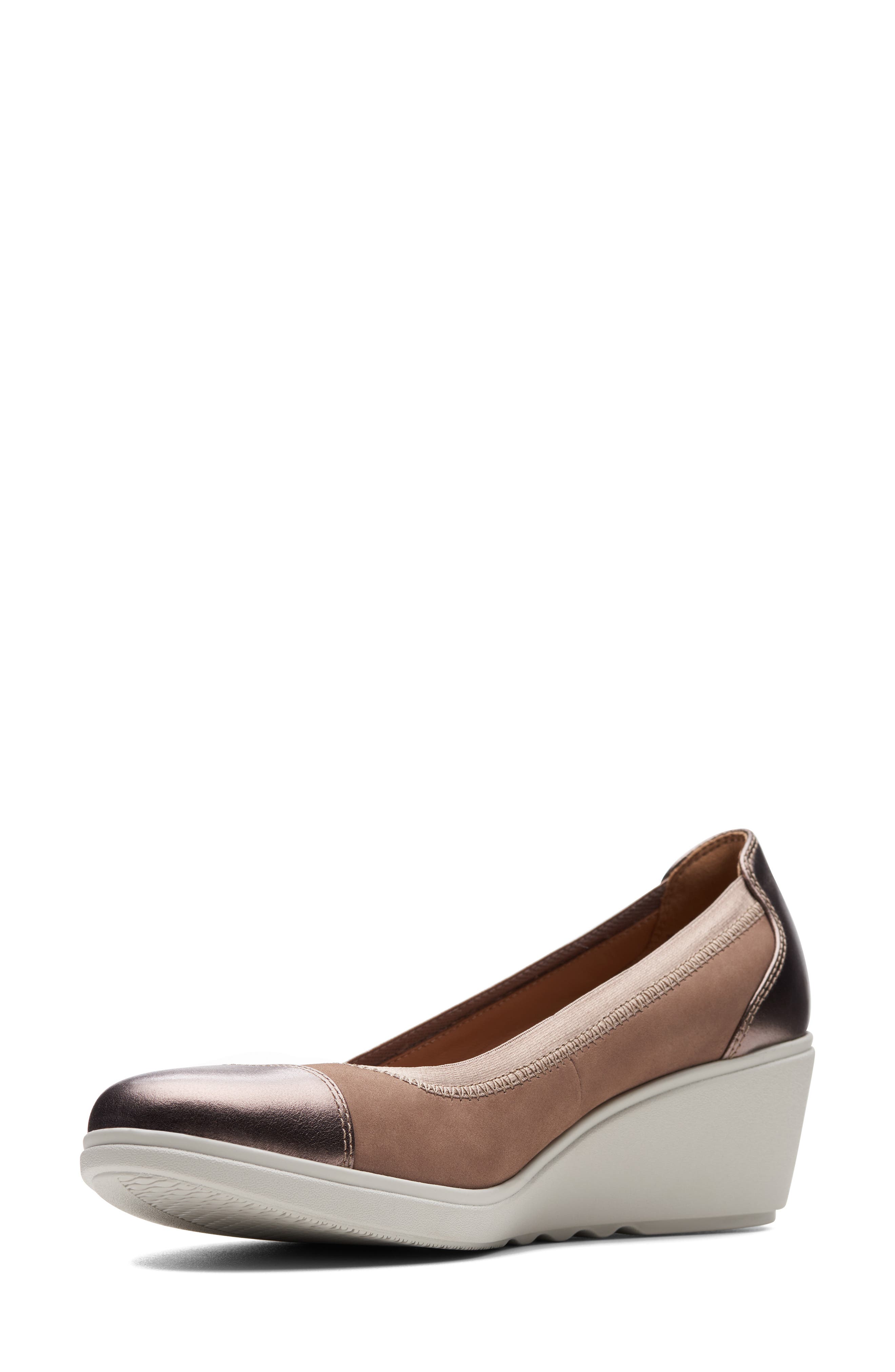 Clarks<sup>®</sup> Unstructured Tallara Liz Wedge Pump, Alternate, color, 