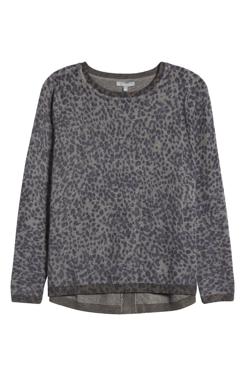Wit & Wisdom Leopard Print Sweater, Alternate, color,