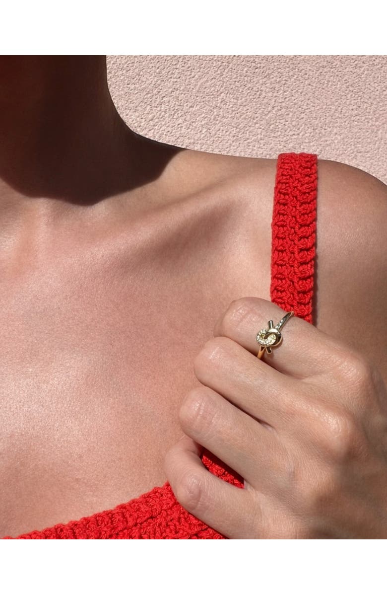NATIVE GEM Love Knot Ring, Alternate, color, Gold