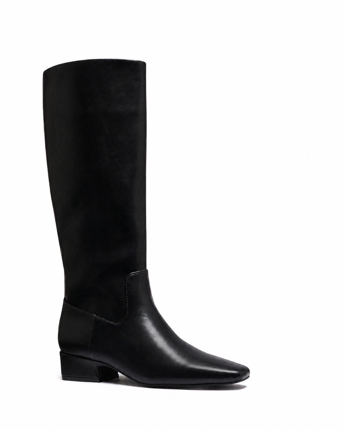 Anine Tall Boot, Main, color, BLACK STRETCH PU