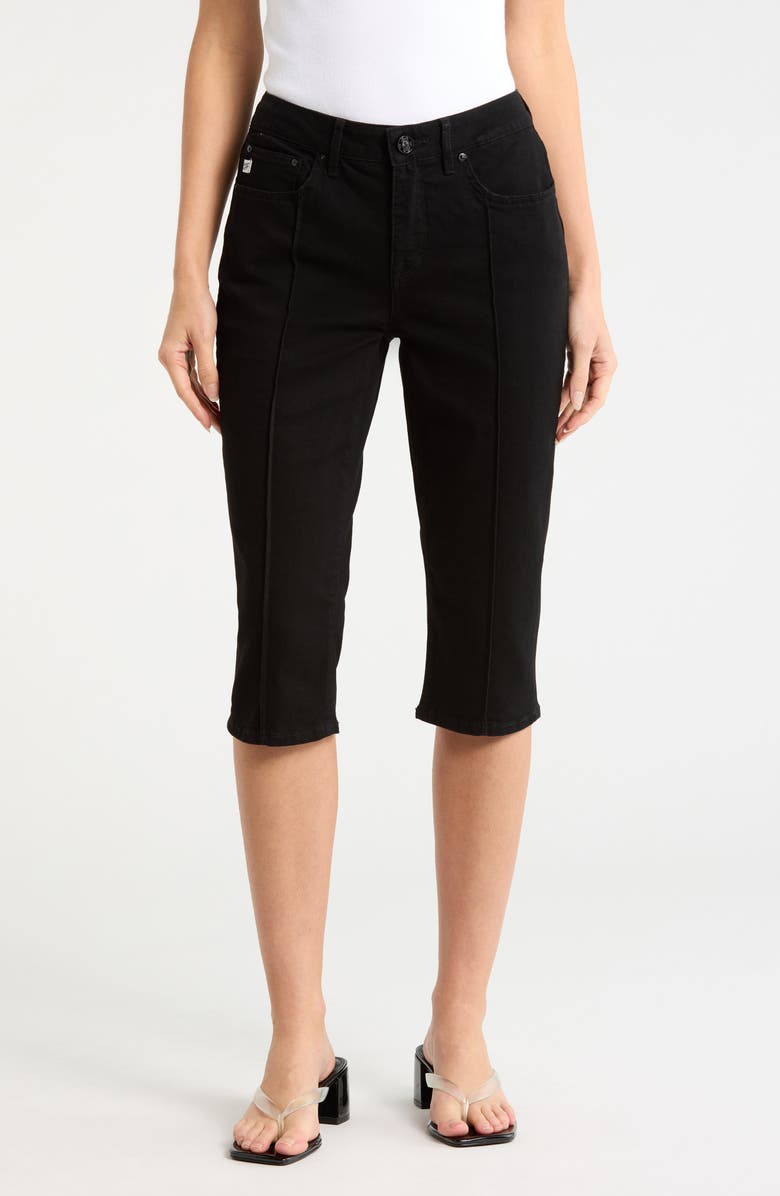 Seven7 Pintuck Skimmer Jeans, Main, color, Black
