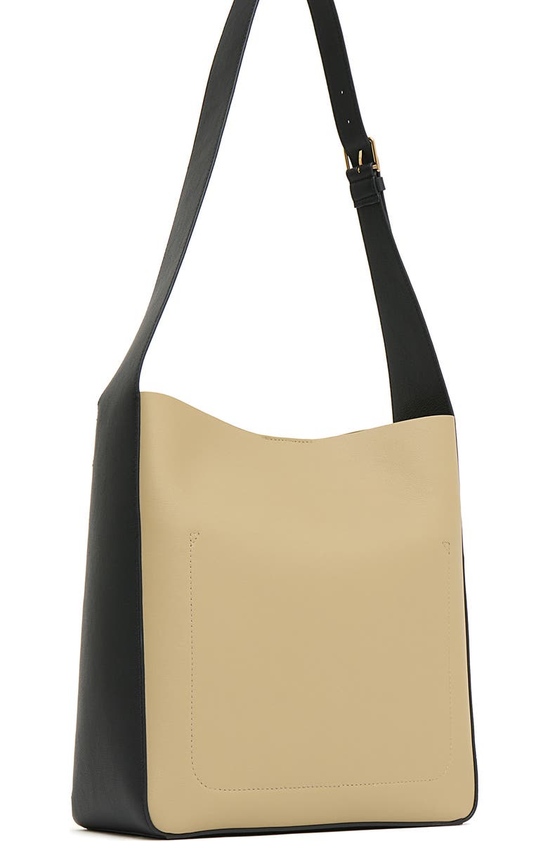 Mansur Gavriel Box Tote, Main, color, Khaki/ Black