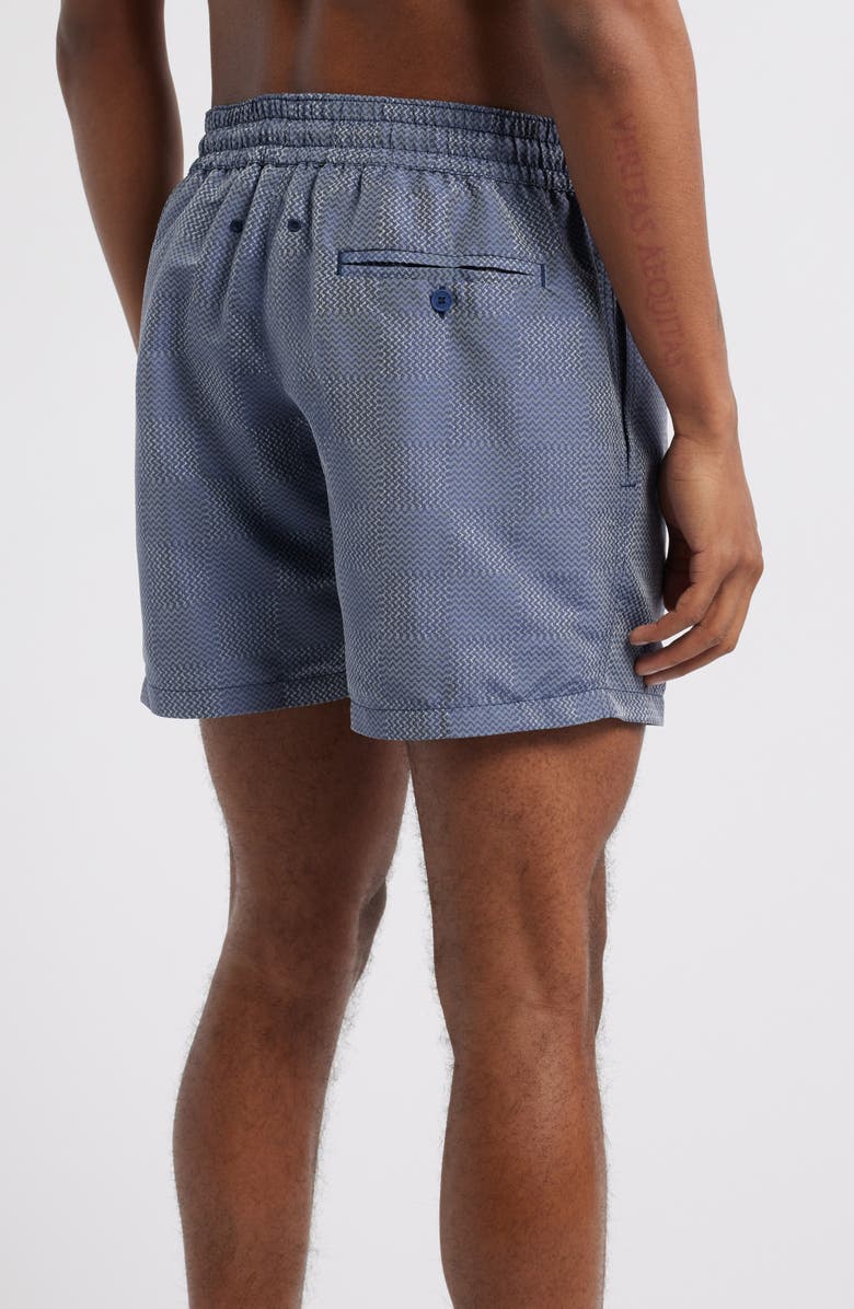Frescobol Carioca Sport Copa Check Pattern Swim Trunks, Alternate, color,