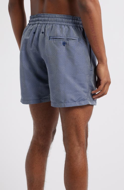 Frescobol Carioca Sport Copa Check Pattern Swim Trunks In Purple