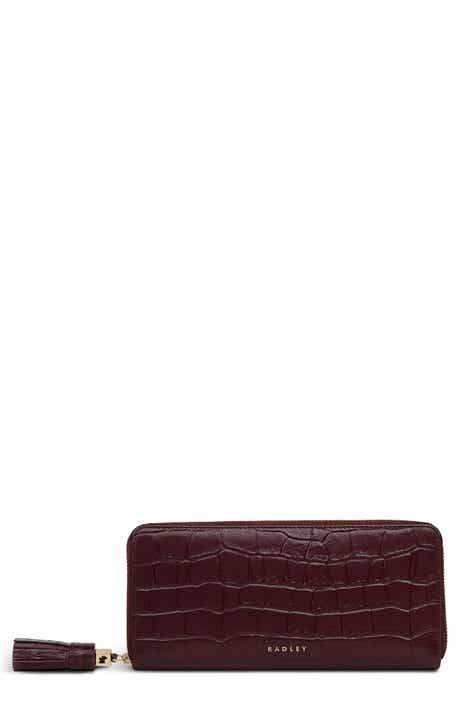 Radley Noble Alley Croc Embossed Zip Wallet