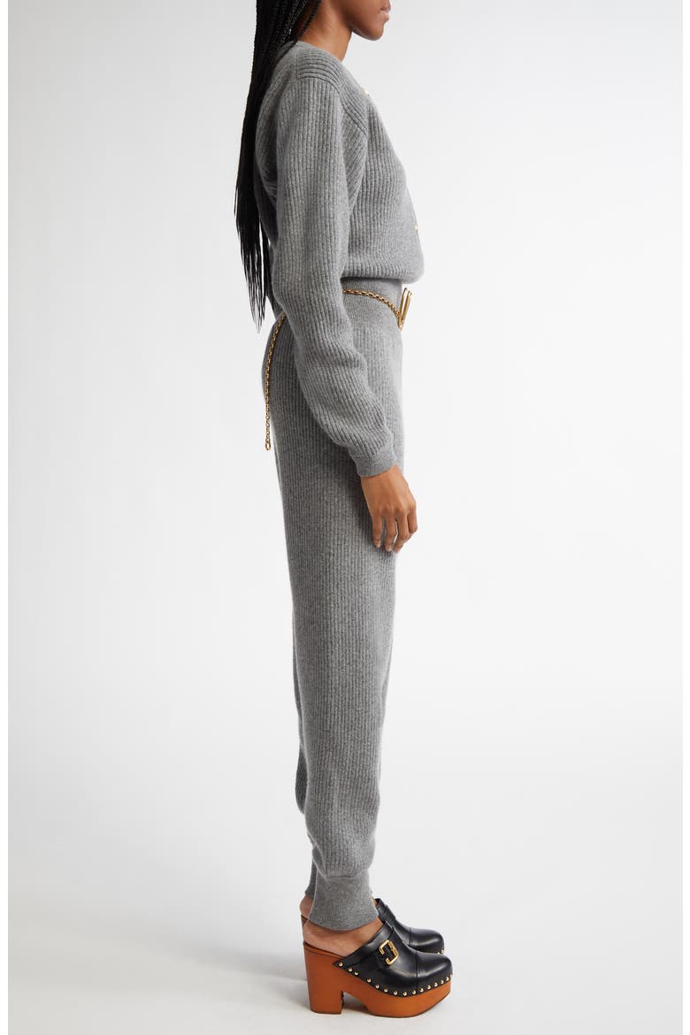 Wool & Cashmere Rib Jumpsuit, Alternate, color, DIVINE GREY